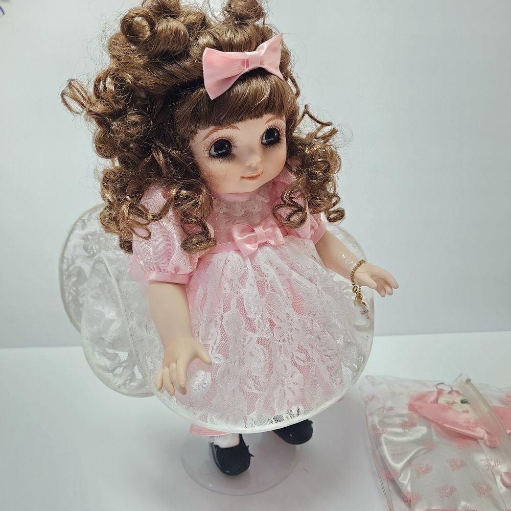 Vintage Marie Osmond Adora Belle 13" Porcelain Doll With Extra Outfit & Bell